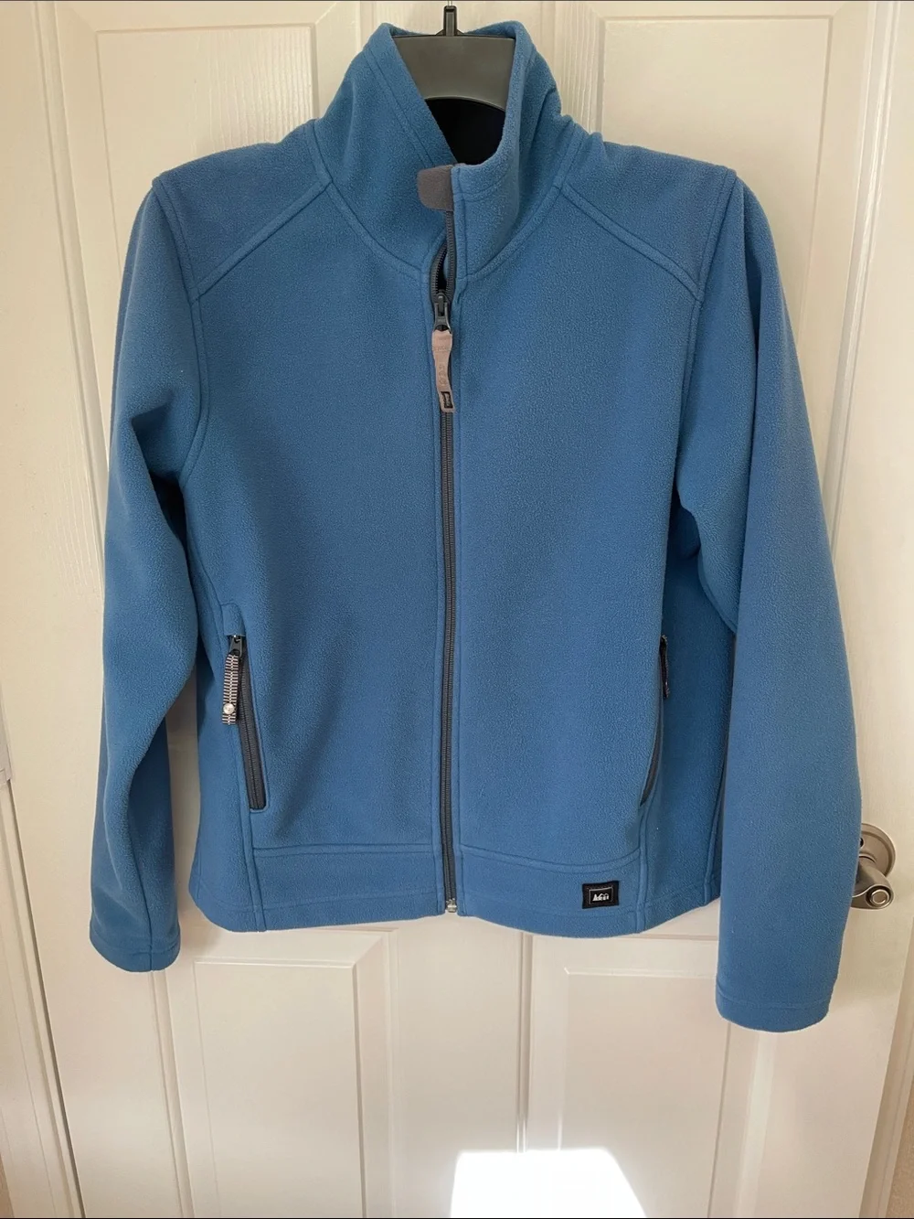 REI Kids Light Blue Full-Zip Fleece Jacket